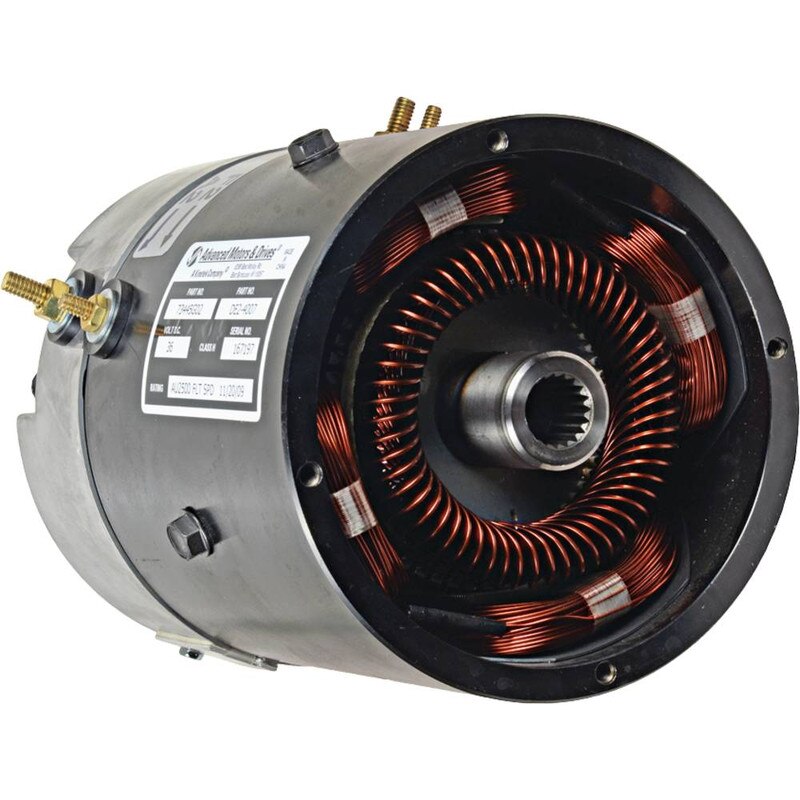 DE2-4007MX 36V DC Motor – Reversible, 19 Spline Shaft – Replaces DE2-4007