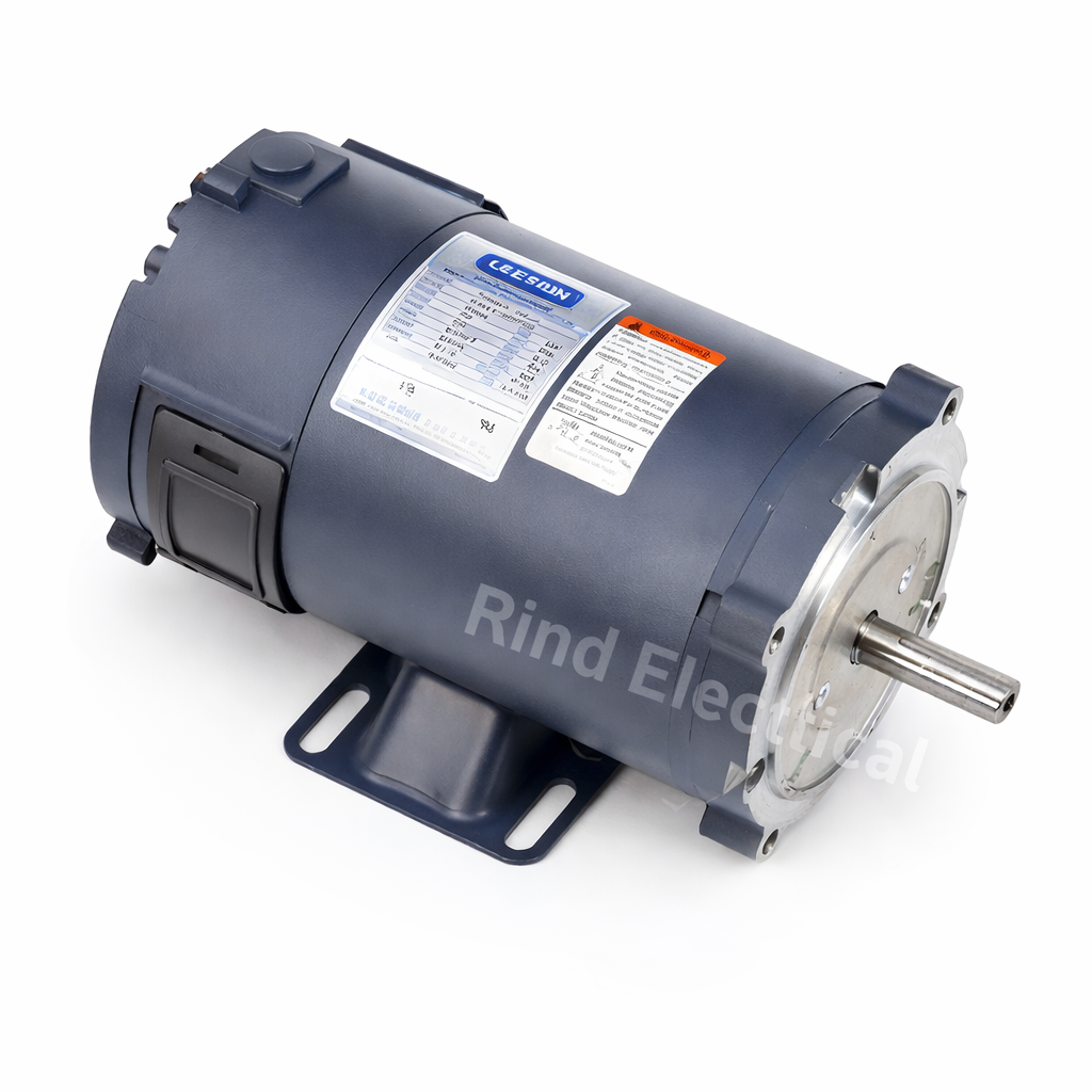 108047 DC Electric Motor – 0.5 HP, 12V, 1800 RPM, Reversible, NEMA 56C, Permanent Magnet – Replaces Baldor CDP3430V12